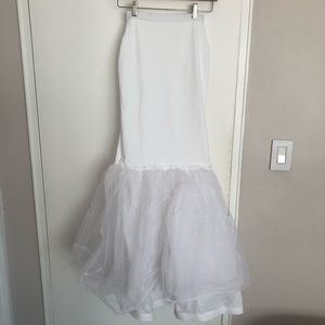 David’s bridal XXS trumpet slip